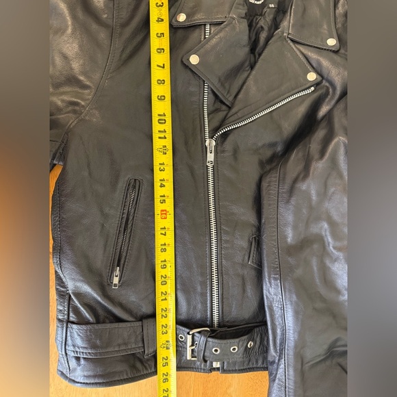 X Element Men’s Motorcycle Jacket Retro Leather Heavy! XL (58) Black - Picture 9 of 10